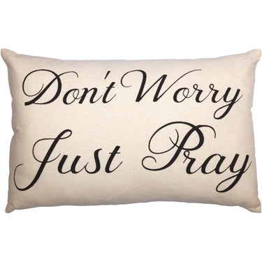 Casement Natural Don't Worry Just Pray Pillow 14x22 VHC Brands - The Fox Decor